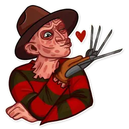 Freddy Krueger sticker 2