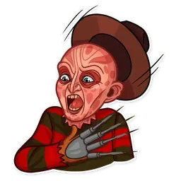Freddy Krueger sticker 4