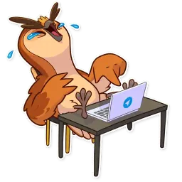 Freelance Owl Telegram sticker pack