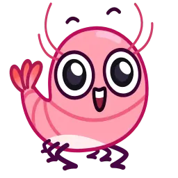 Свежая креветка sticker 3