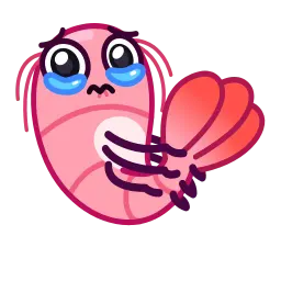 Свежая креветка sticker 7