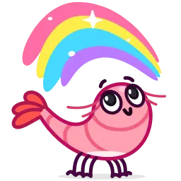 Свежая креветка sticker 9