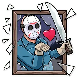 Jason Voorhees sticker 2