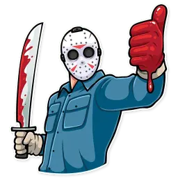 Jason Voorhees sticker 3