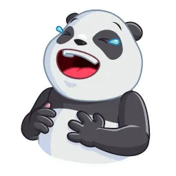Дружелюбная панда Telegram sticker pack