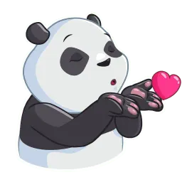 Дружелюбная панда sticker 2