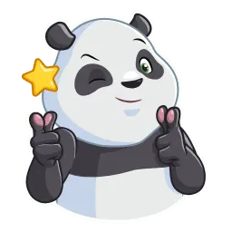 Дружелюбная панда sticker 11