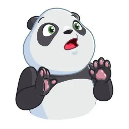 Дружелюбная панда sticker 4