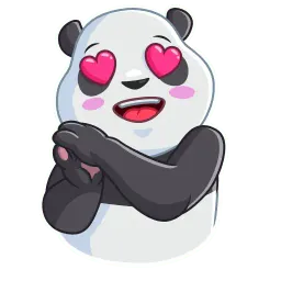 Дружелюбная панда sticker 5