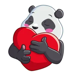 Дружелюбная панда sticker 6