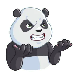 Дружелюбная панда sticker 7