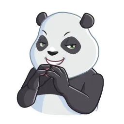 Дружелюбная панда sticker 8
