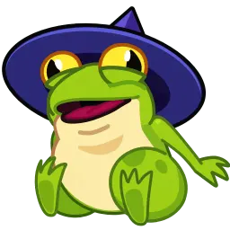 Лягушка-ведьма Telegram sticker pack