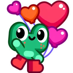 Влюблённая лягушка sticker 5
