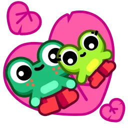 Влюблённая лягушка sticker 10