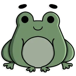Frog's Fine Box sticker 2