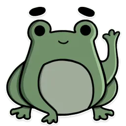 Frog's Fine Box sticker 4