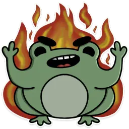 Frog's Fine Box sticker 10