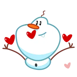 Снеговик sticker 2