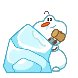 Снеговик sticker 3