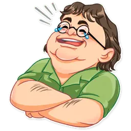 Gabe Newell Telegram sticker pack