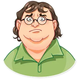 Gabe Newell sticker 11