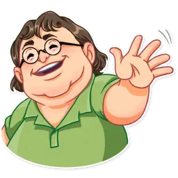Gabe Newell sticker 5