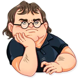 Gabe Newell sticker 9