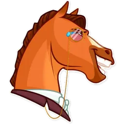 Gentleman Horse Telegram sticker pack