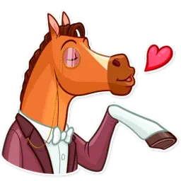 Gentleman Horse sticker 2