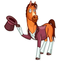 Gentleman Horse sticker 5