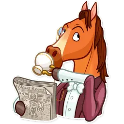 Gentleman Horse sticker 6