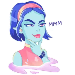 Девочка пришелец sticker 2