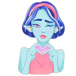 Девочка пришелец sticker 5