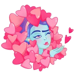 Девочка пришелец sticker 6