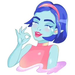 Девочка пришелец sticker 7