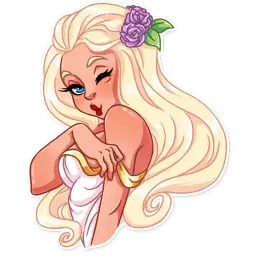 Влюбленная девушка sticker 11