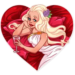 Влюбленная девушка sticker 6