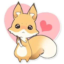 Girly Fox Remastered Telegram sticker pack