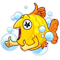 Gold Fish sticker 3