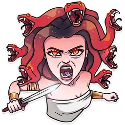 Medusa sticker 12