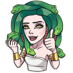 Medusa sticker 3