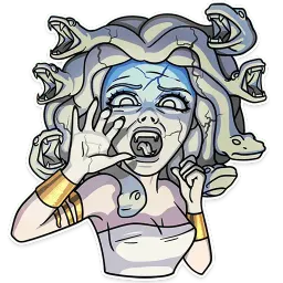 Medusa sticker 4