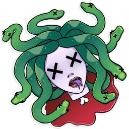 Medusa sticker 7
