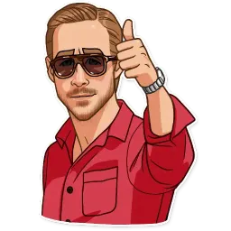 Ryan Gosling sticker 3