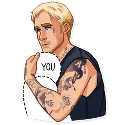Ryan Gosling sticker 7