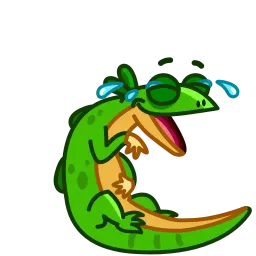 Зелёный Ящер Telegram sticker pack