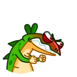 Зелёный Ящер sticker 12