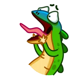 Зелёный Ящер sticker 4