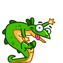 Зелёный Ящер sticker 5